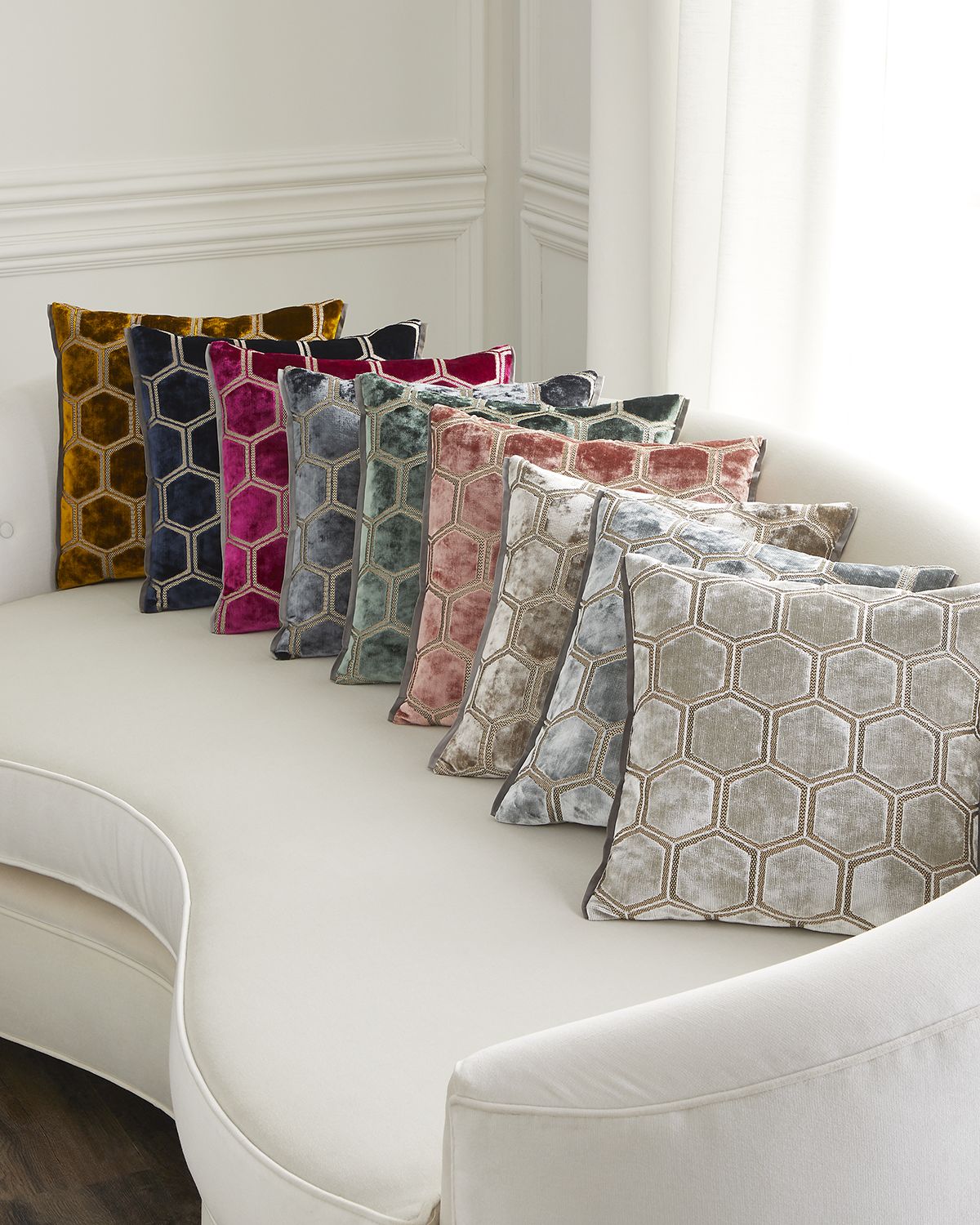 Designers Guild Manipur Azure Pillow | Thumbnail 4
