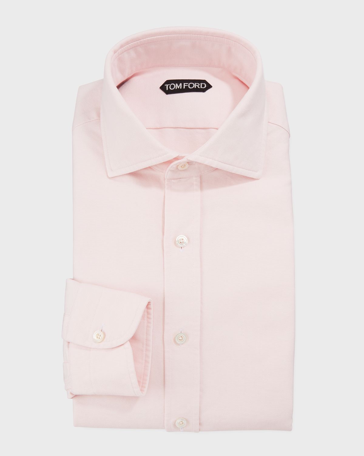 TOM FORD Men 's Long-Sleeve Solid Dress Shirt | Thumbnail 3