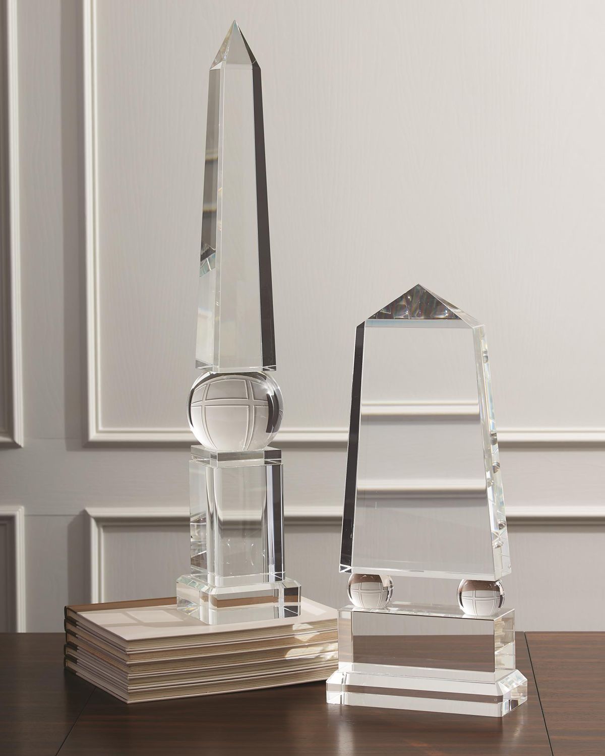 Global Views Wide Crystal Obelisk