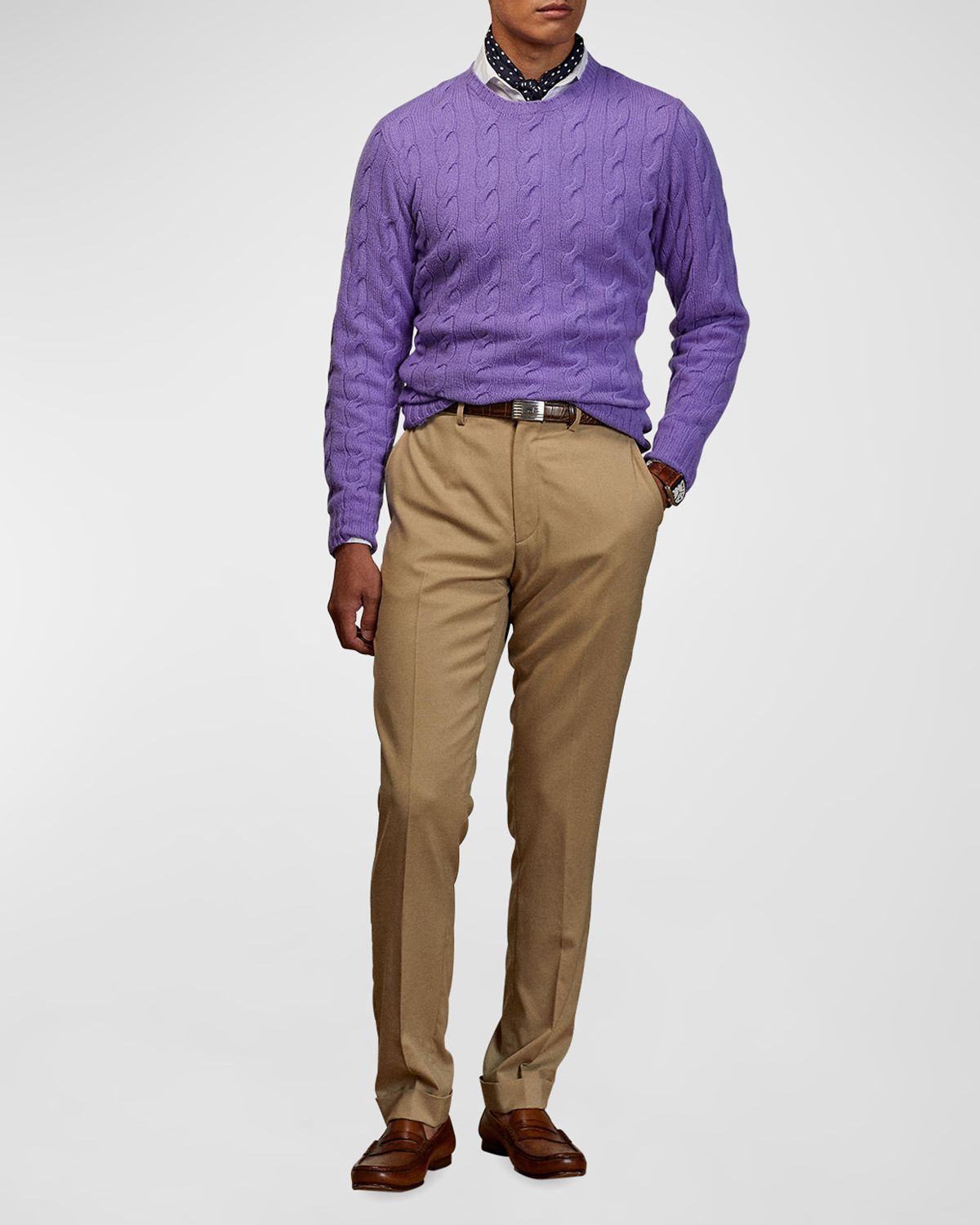 Ralph Lauren Purple Label Men 's Gregory Gabardine Trousers