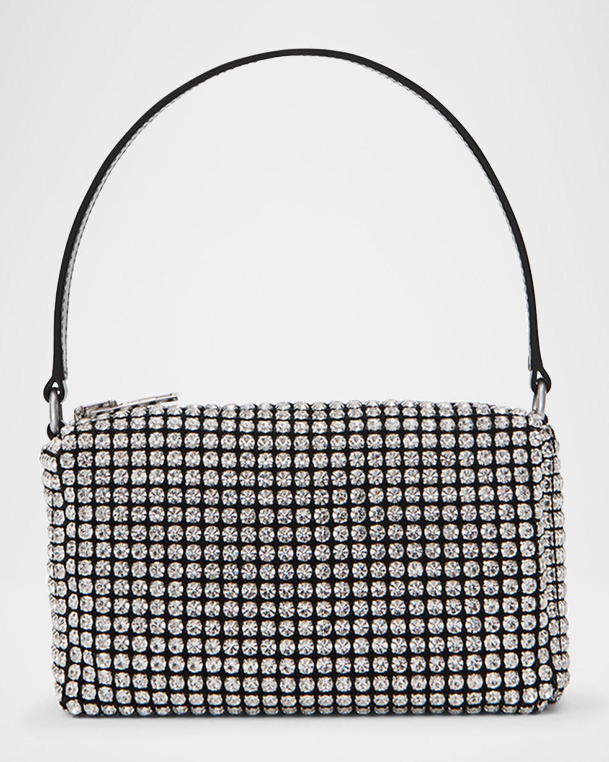 Alexander Wang Rhinestone Chain-Mesh Medium Pouch Shoulder Bag