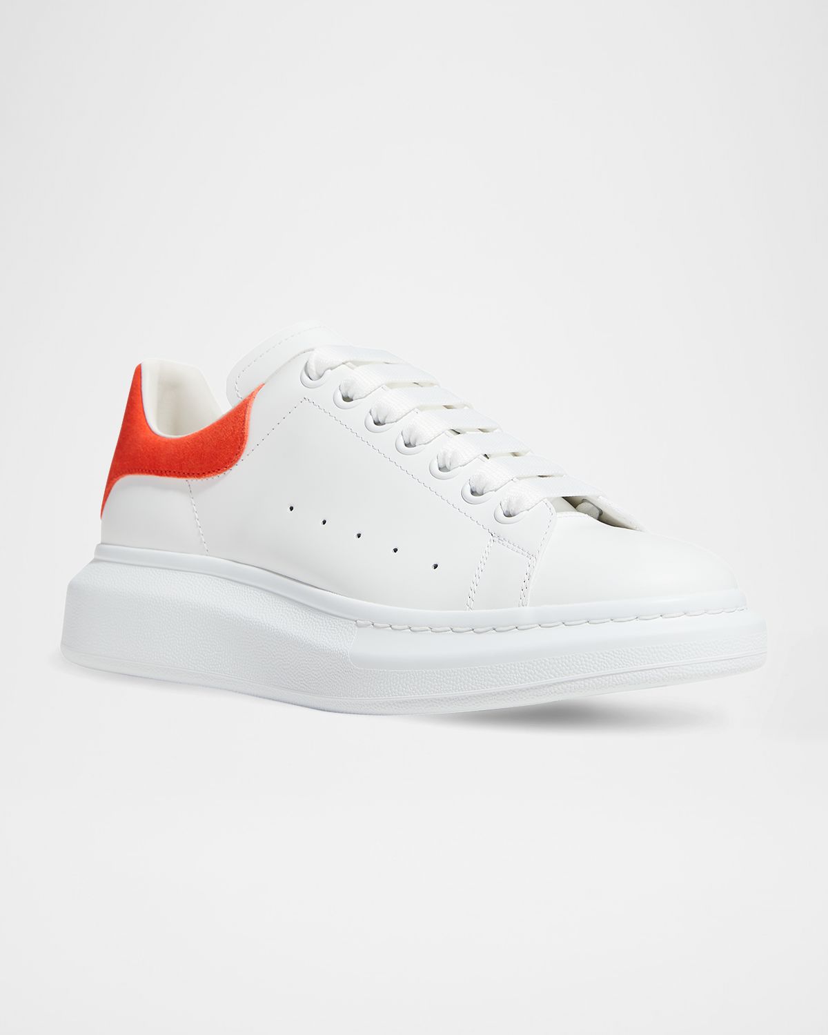 McQueen Men 's Leather & Suede Oversized Sneakers