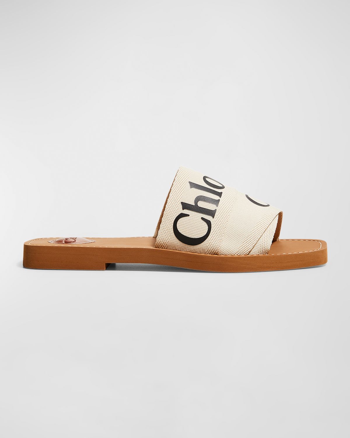Chloe Woody Flat Logo Ribbon Slide Sandals | Thumbnail 8 Chloe Woody Flat Logo Ribbon Slide Sandals | Thumbnail 8