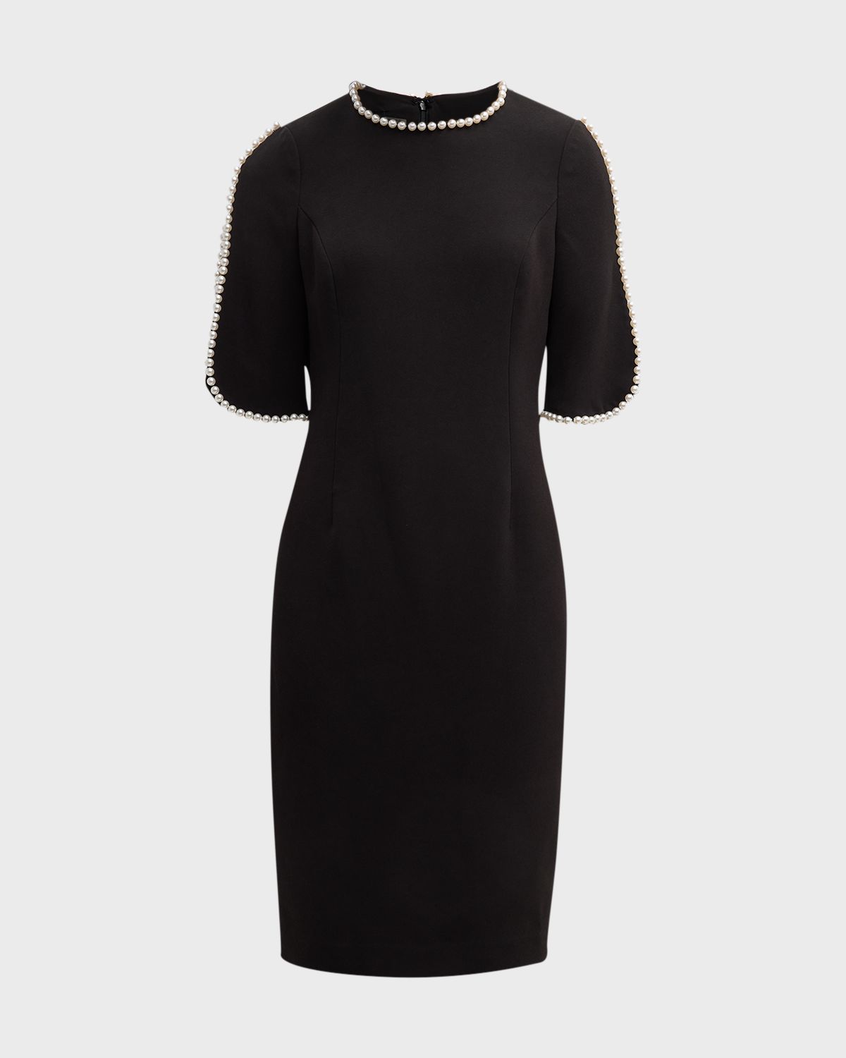 Rickie Freeman for Teri Jon Pearl Trimmed Sheath Dress | Thumbnail 8
