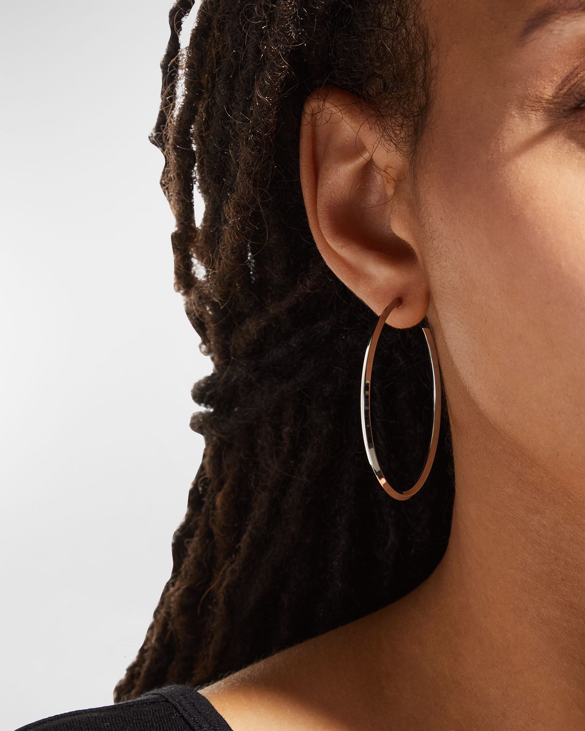 LANA 45mm 14K Gold Thin Pointed Royale Hoops