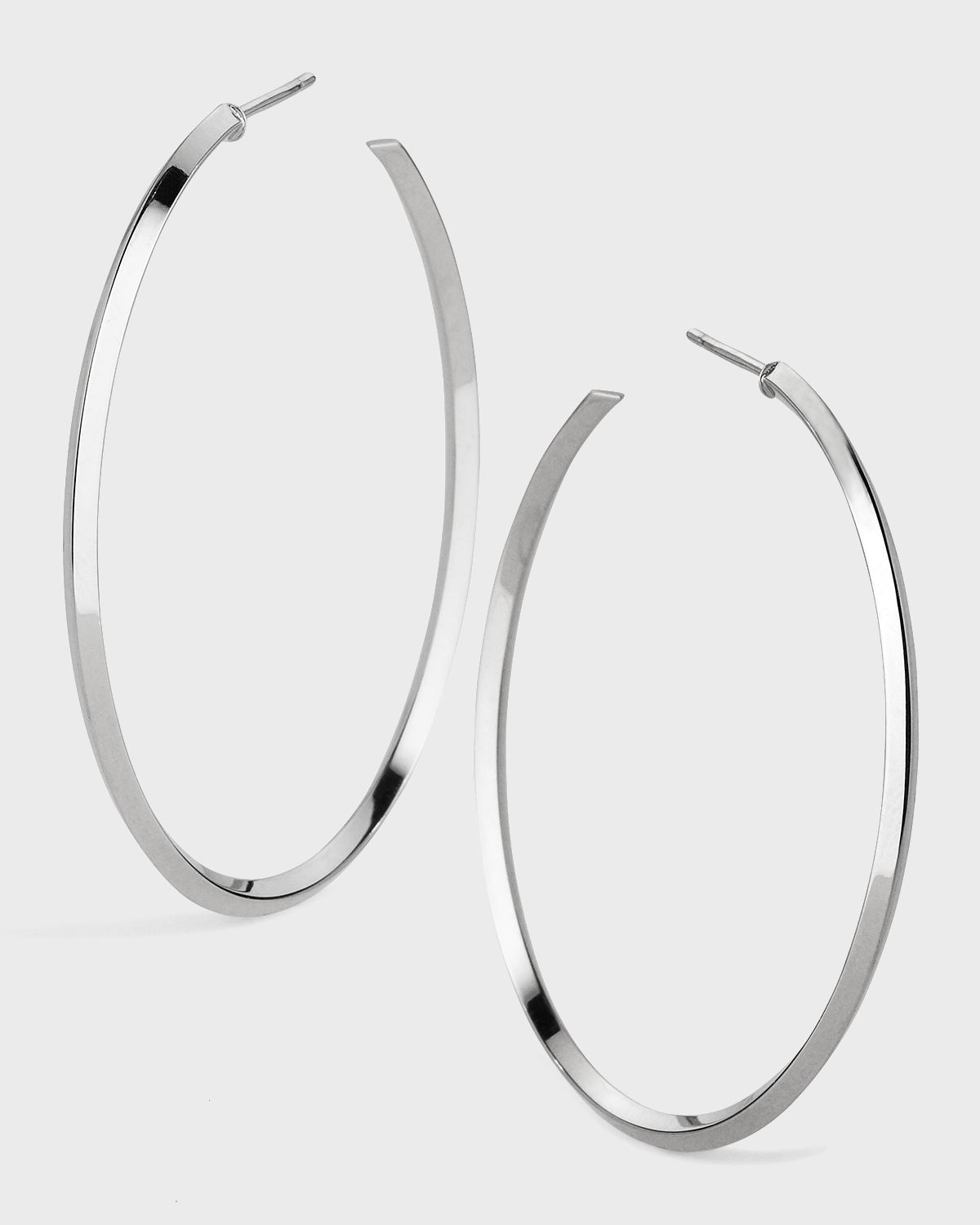 LANA 45mm 14K Gold Thin Pointed Royale Hoops