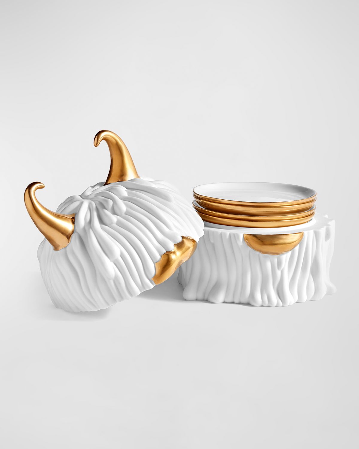 L 'Objet Haas Lynda Box Plates Set of 4