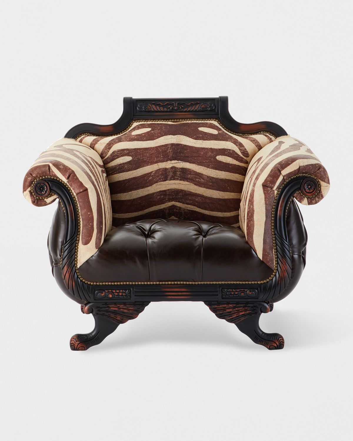 Old Hickory Tannery Meyer Tufted Leather & Hair on Hide Chair | Thumbnail 4 Old Hickory Tannery Meyer Tufted Leather & Hair on Hide Chair | Thumbnail 4