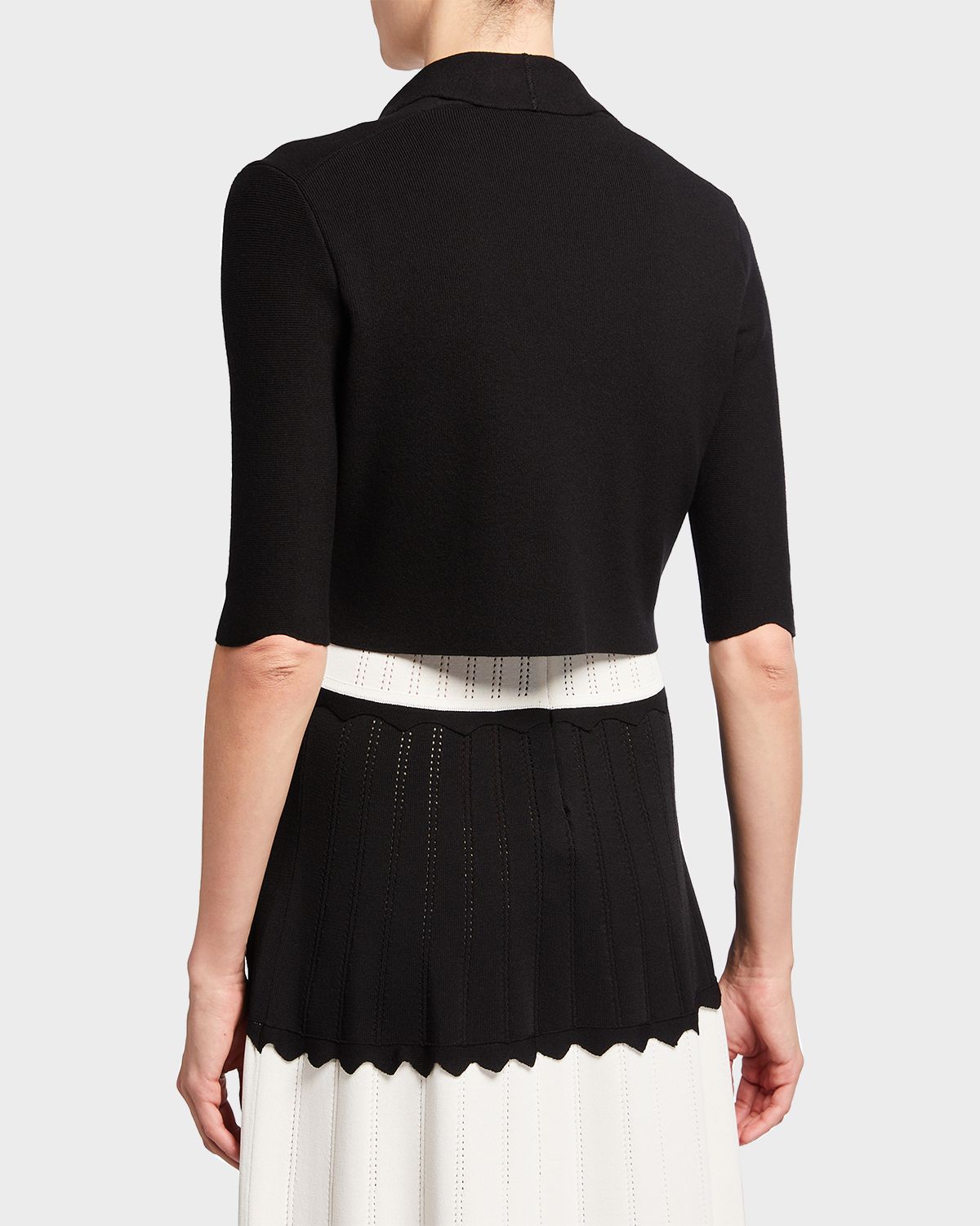 Lela Rose Scalloped Bolero Cardigan