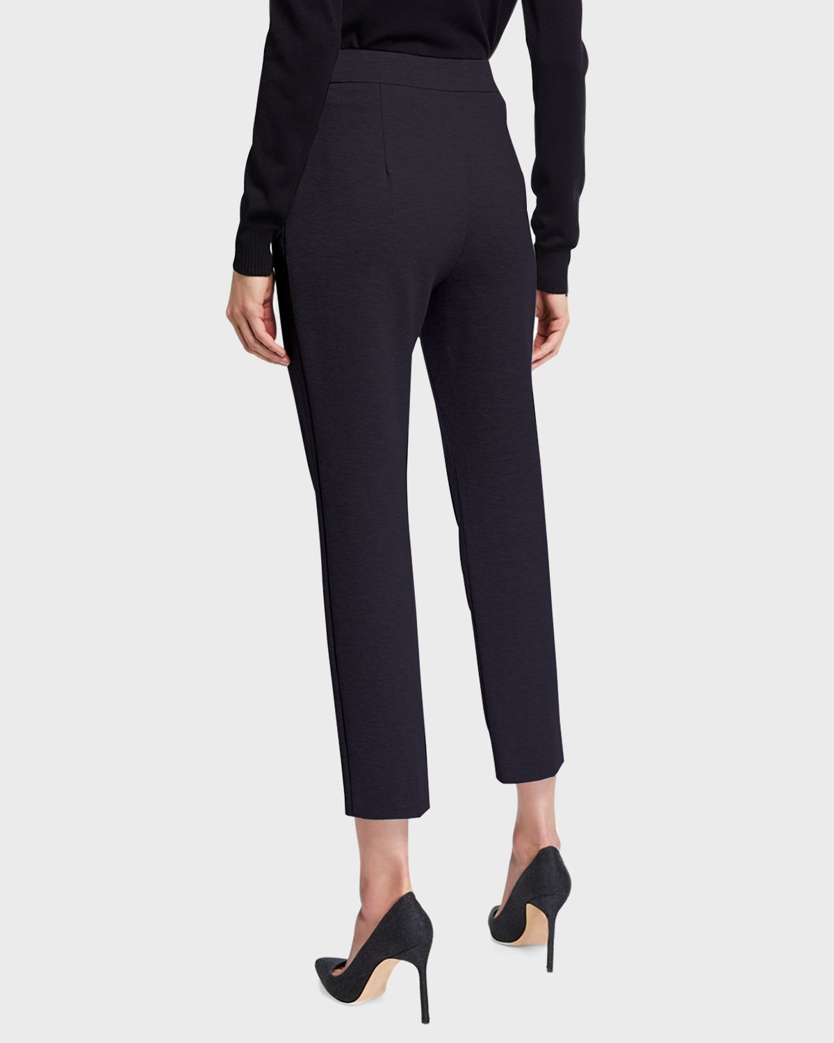 Max Mara Jersey Zip-Front Pants