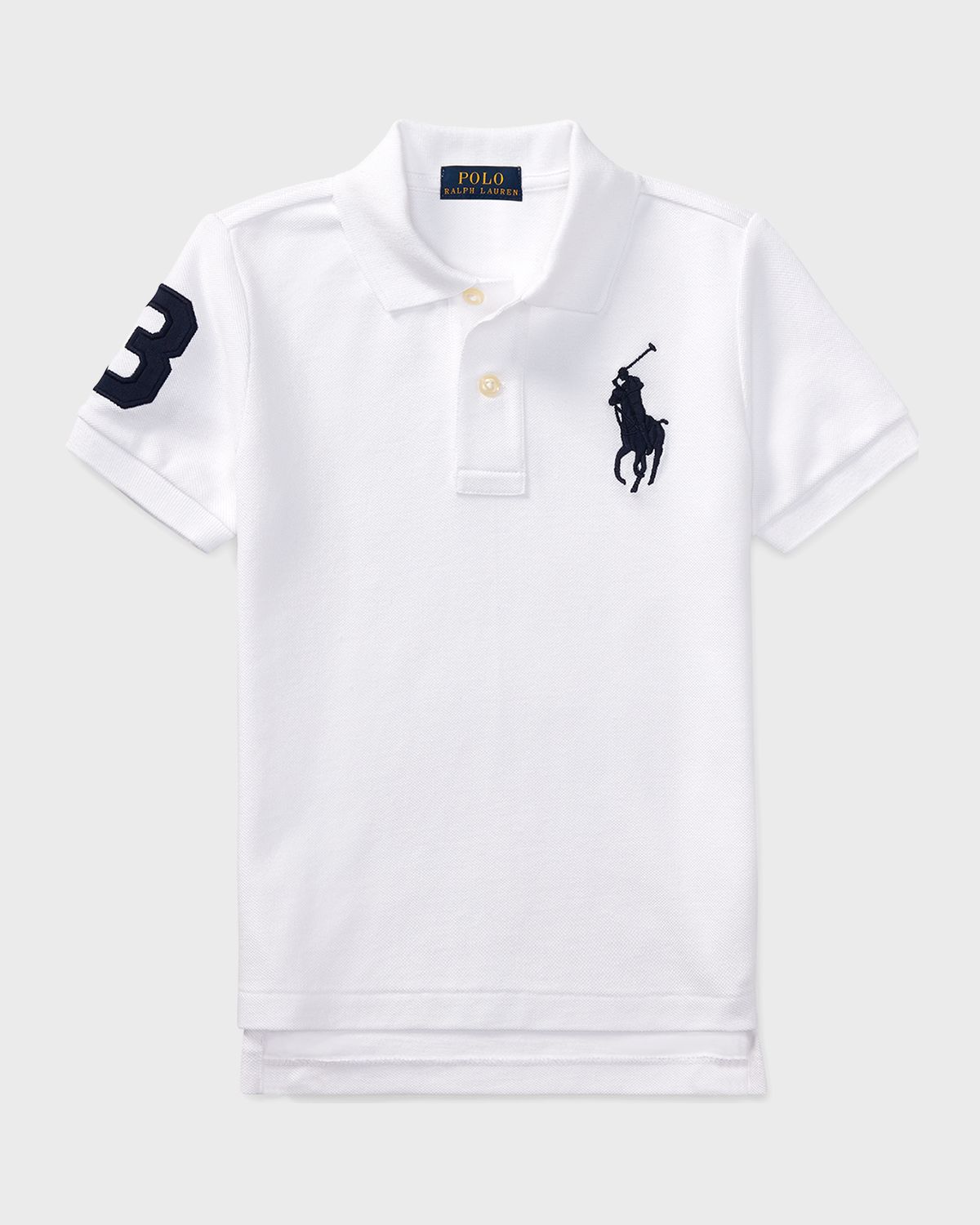 Polo Ralph Lauren Boy 's Big Pony Pique Knit Polo, Size 2-