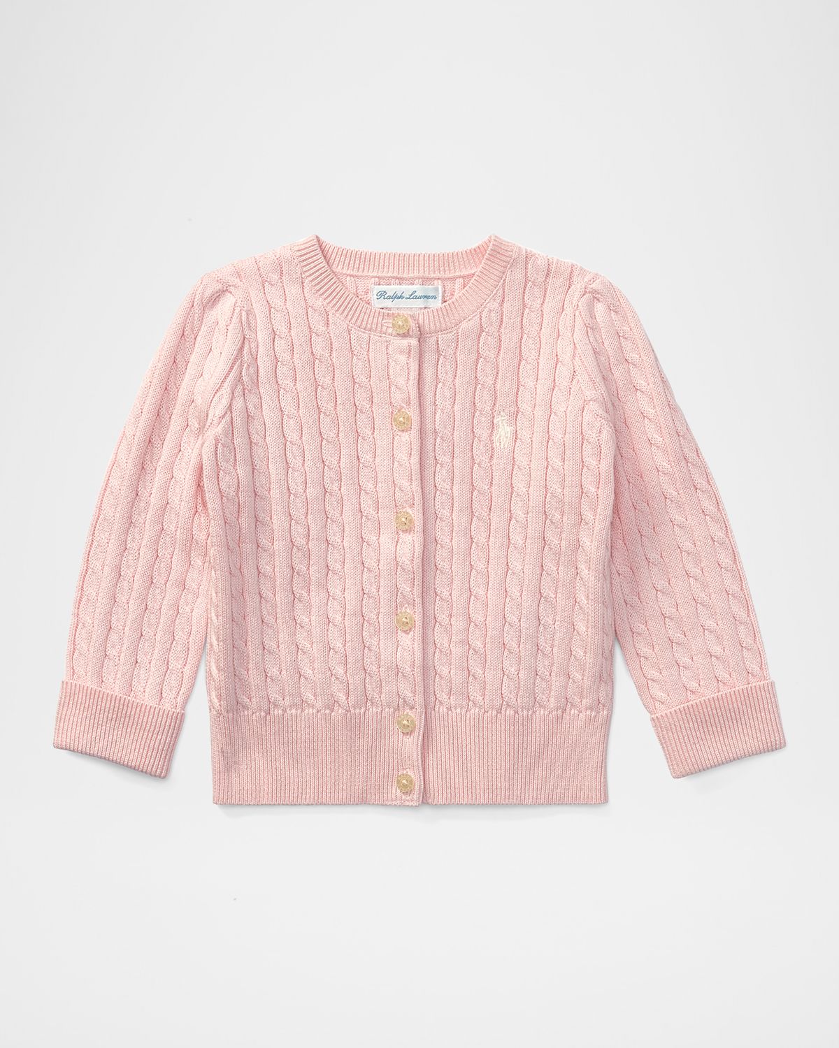 Polo Ralph Lauren Cable Knit Cotton Cardigan, Size 3-12 Months