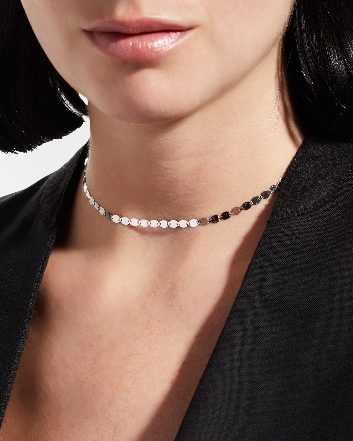 LANA 14K Gold Large Nude Chain Choker Necklace