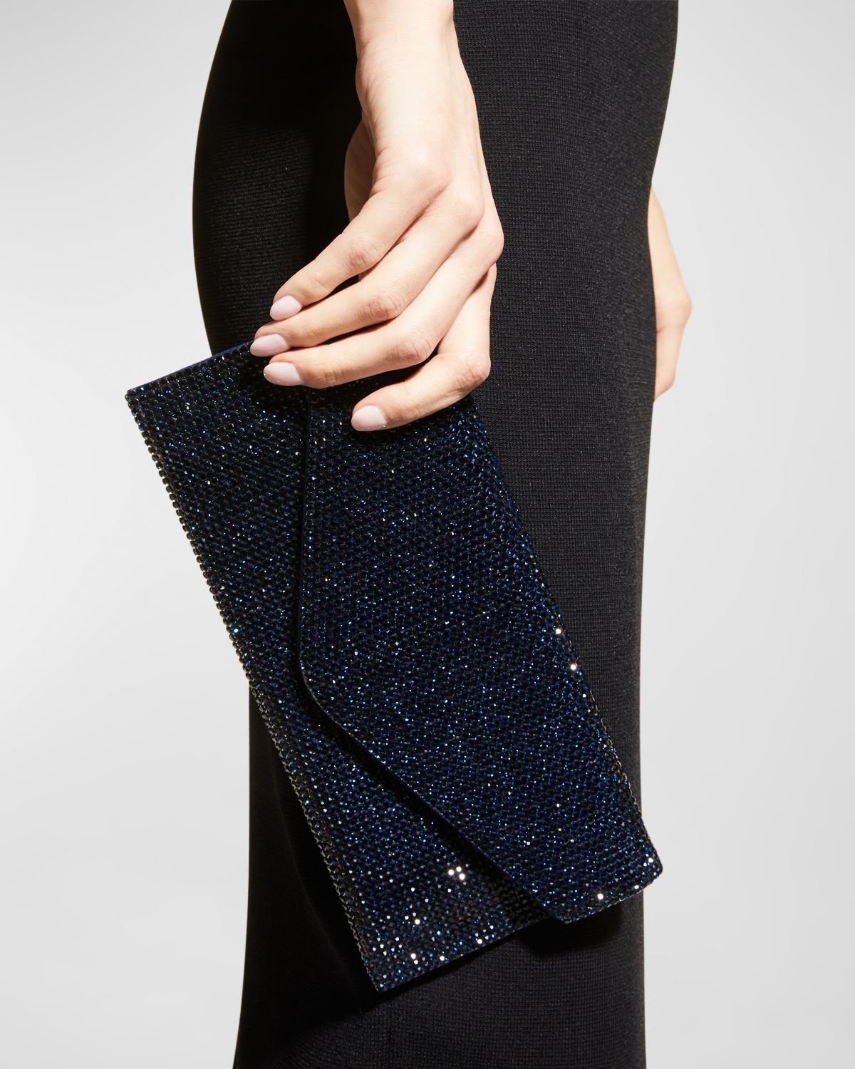 Judith Leiber Couture Envelope Beaded Clutch Bag