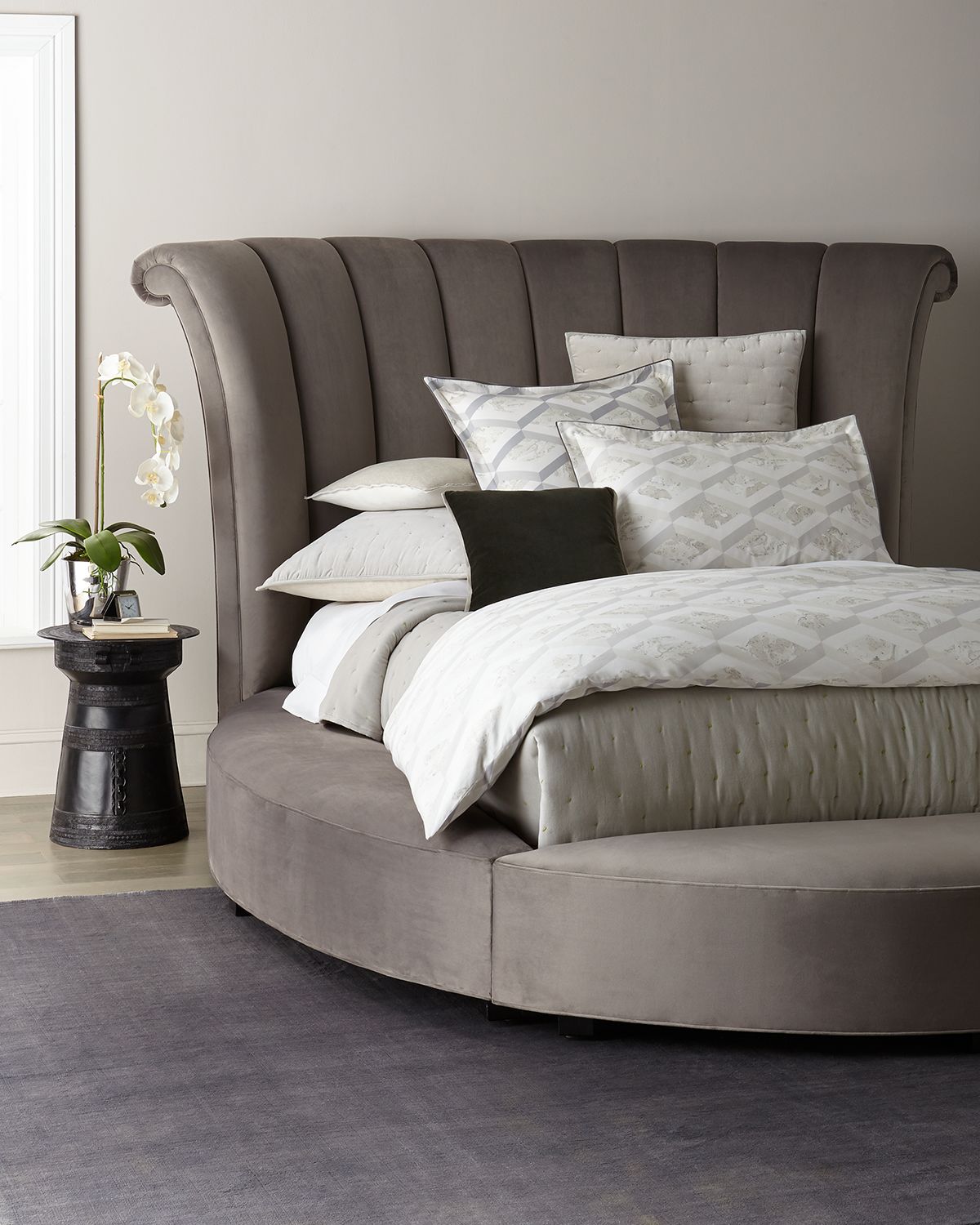 Haute House Katya Round King Platform Bed