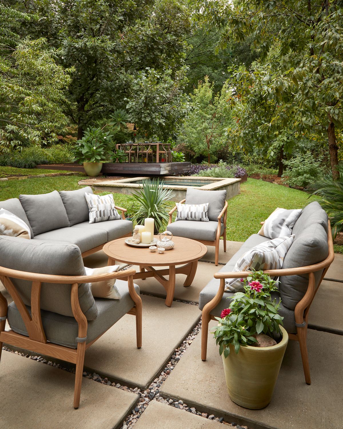 Elaine Smith Chiseled Sunbrella Pillow