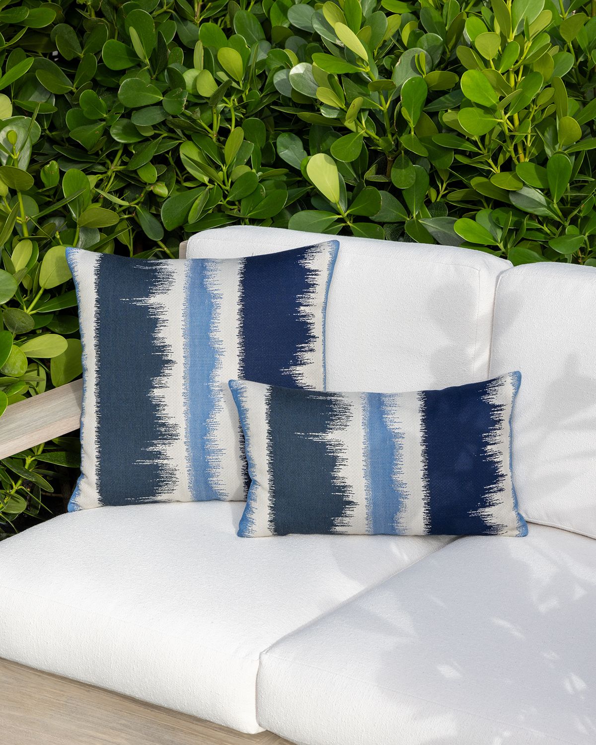 Elaine Smith Murmur Sunbrella Pillow, Dark Blue | Thumbnail 8 Elaine Smith Murmur Sunbrella Pillow, Dark Blue | Thumbnail 8