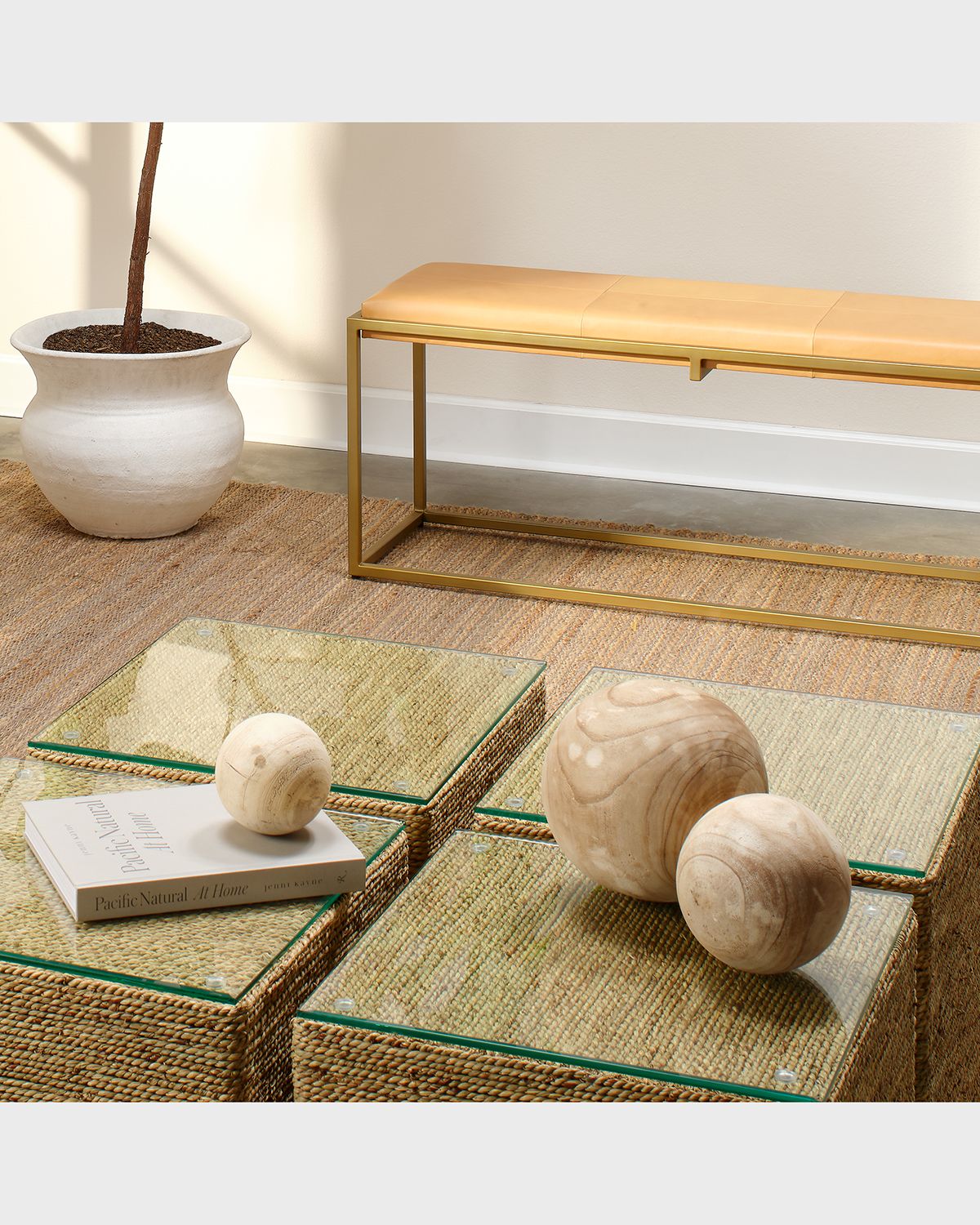 Jamie Young Malibu Wood Balls in Natural Wood, Set of 3 | Thumbnail 5