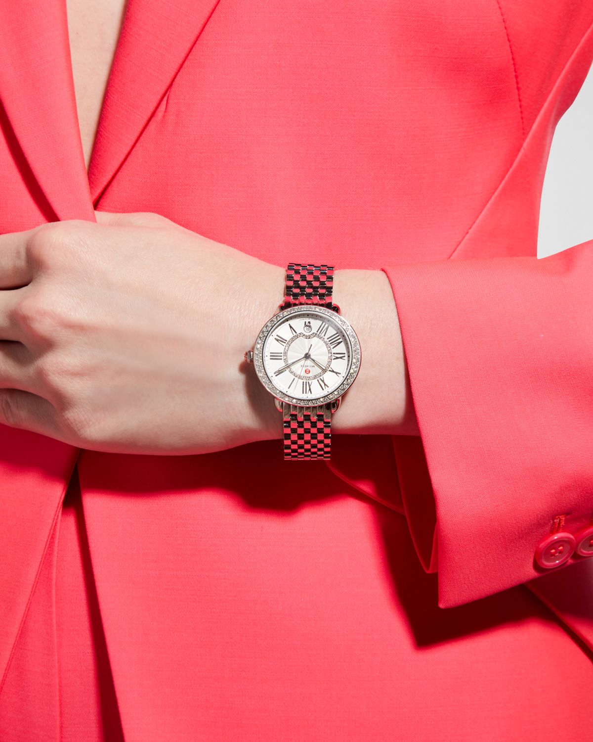 MICHELE Serein Mid Diamond Watch w/ Date