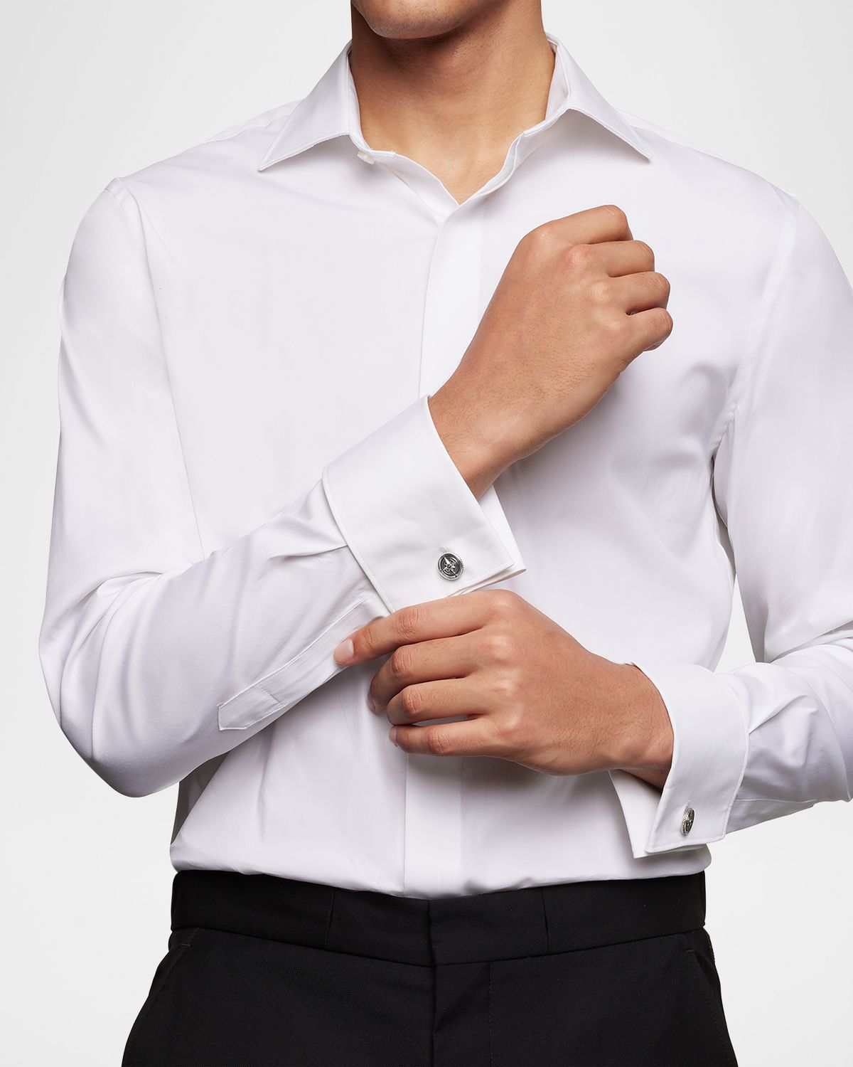 David Yurman Men 's Maritime Compass Cufflinks with Diamonds in Silver, 16mm