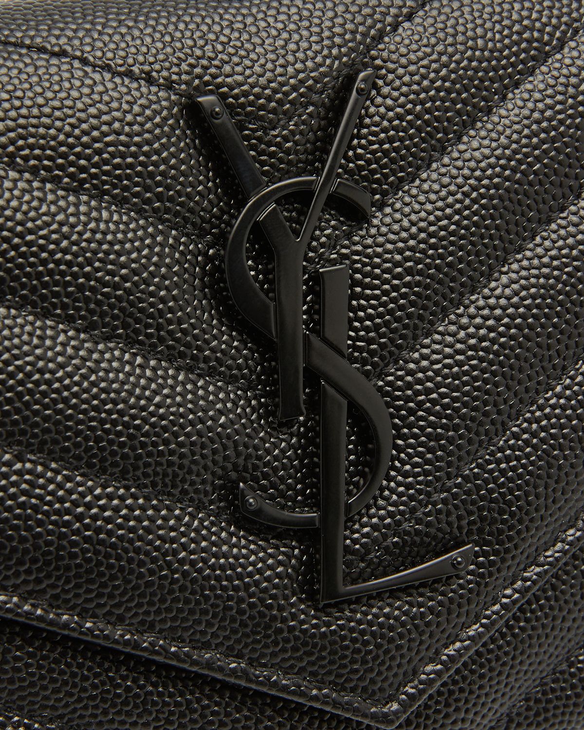 Saint Laurent YSL Monogram Large Flap Wallet in Grained Leather | Thumbnail 5