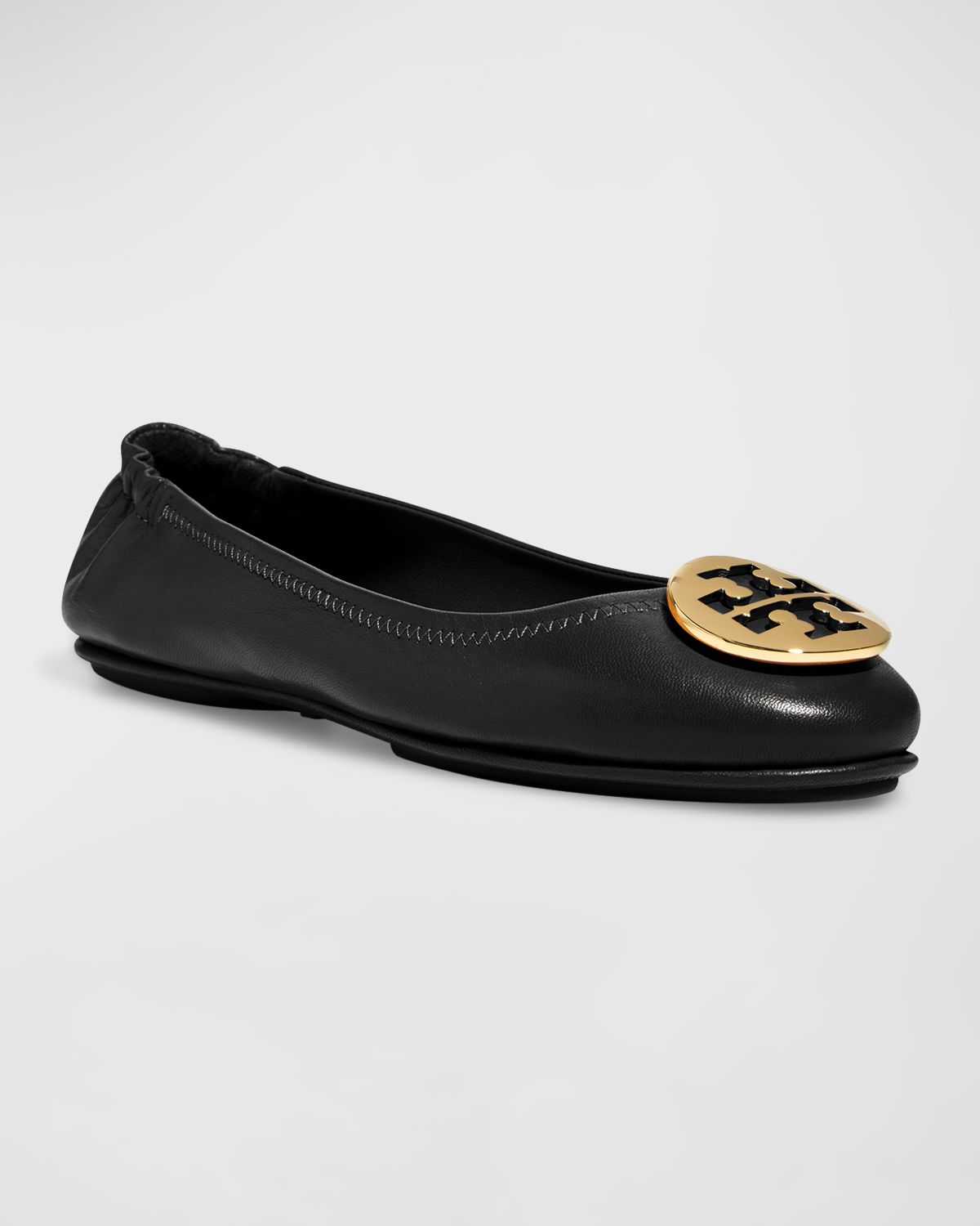 Tory Burch Minnie Travel Leather Ballet Flats