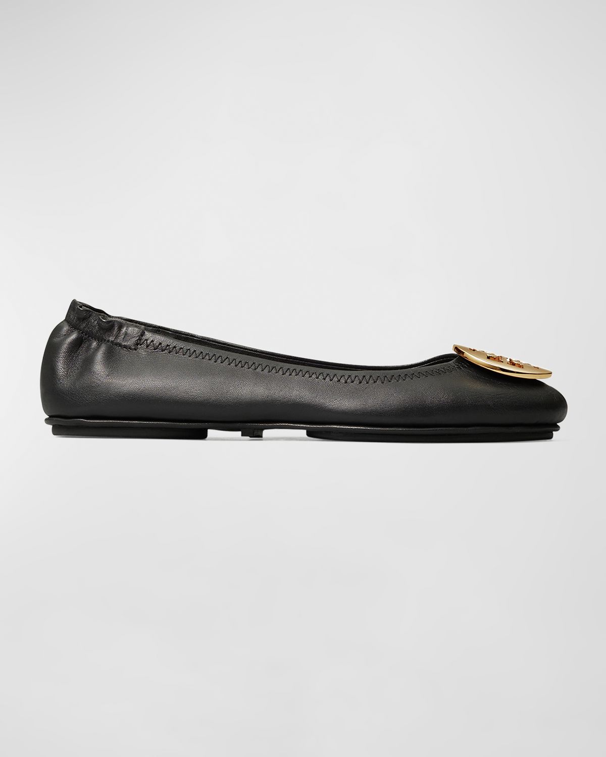 Tory Burch Minnie Travel Leather Ballet Flats