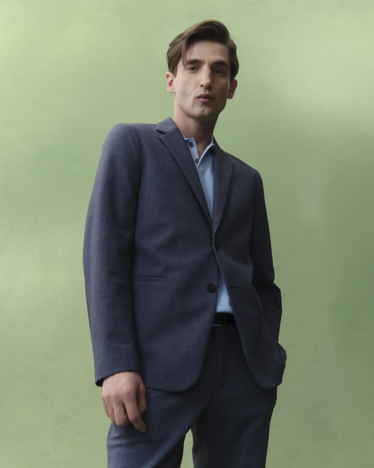 Theory Men 's Sylvain Shirt in Structure Knit | Thumbnail 5 Theory Men 's Sylvain Shirt in Structure Knit | Thumbnail 5