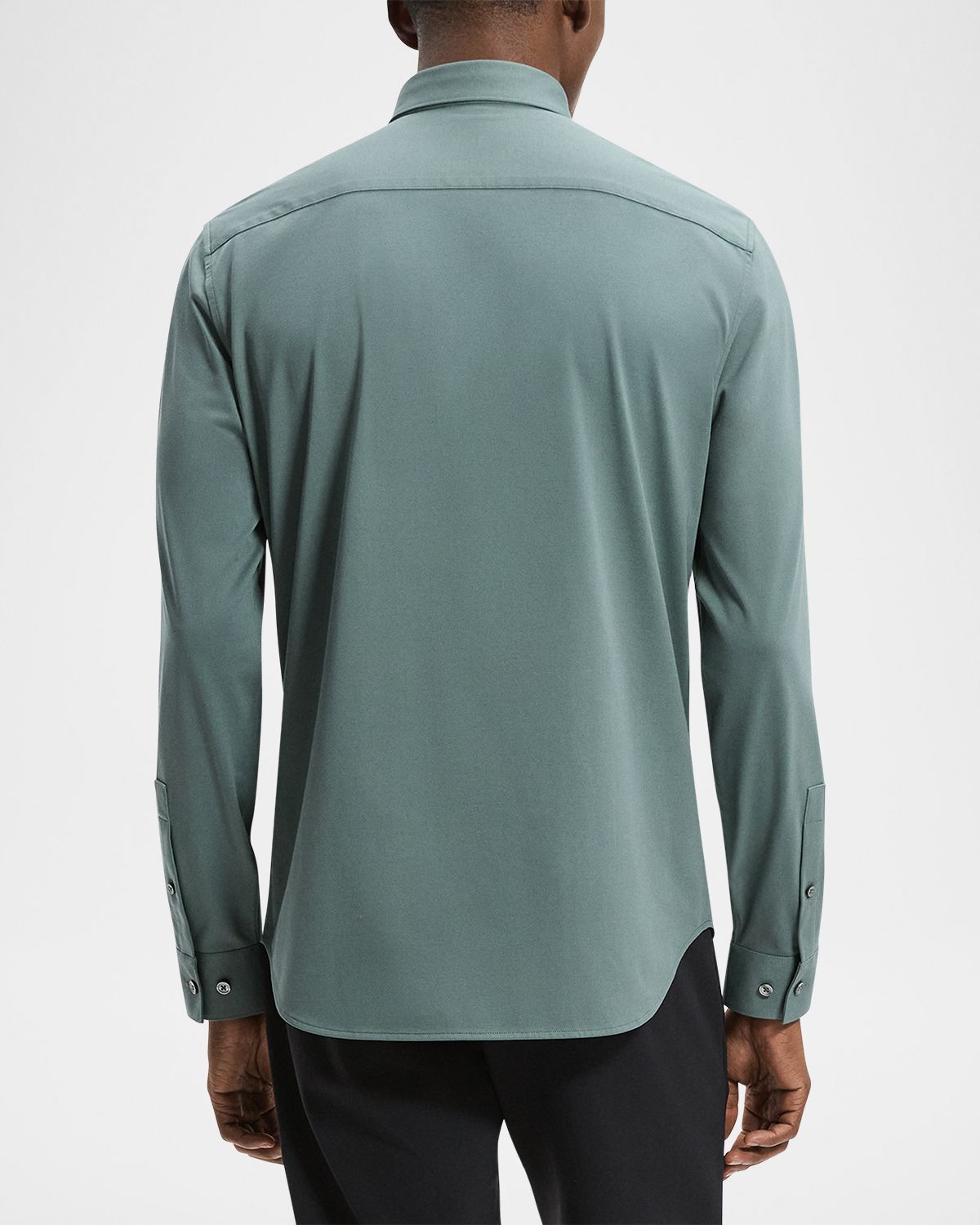 Theory Men 's Sylvain Shirt in Structure Knit | Thumbnail 3 Theory Men 's Sylvain Shirt in Structure Knit | Thumbnail 3