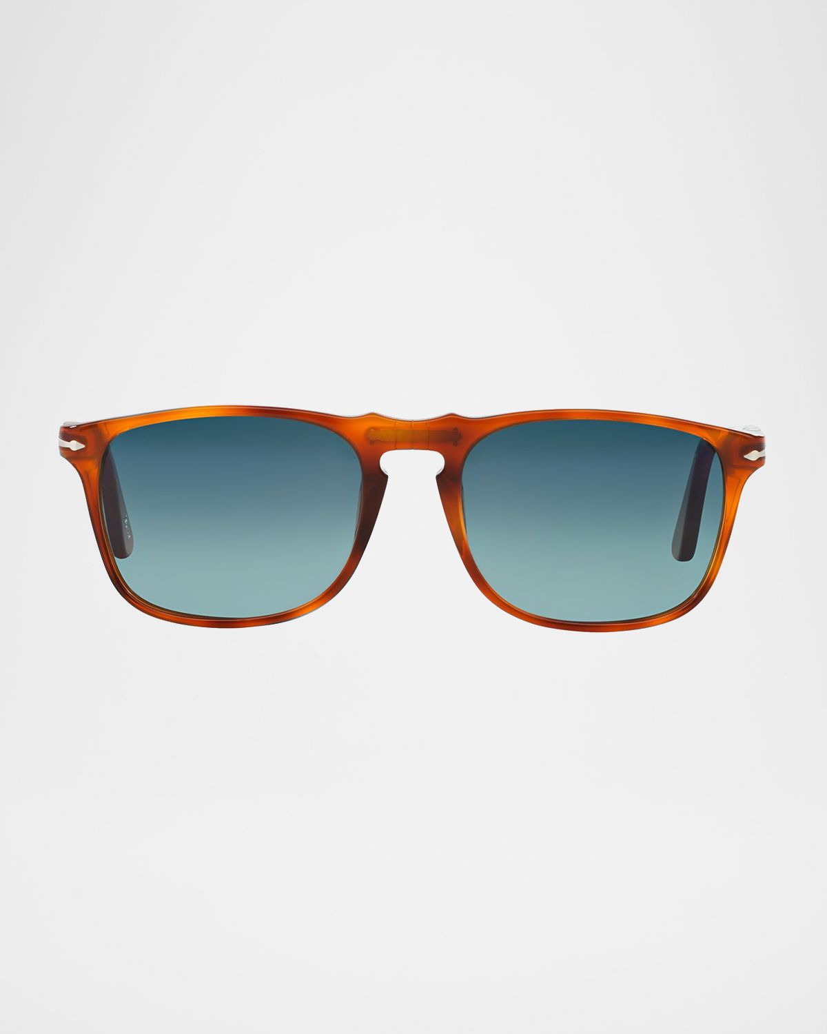 Persol Men 's Flat-Top Square Sunglasses - Gradient Polarized