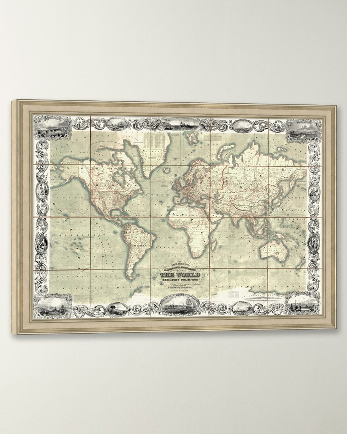 Wendover Art Group Illustrated Map of the World