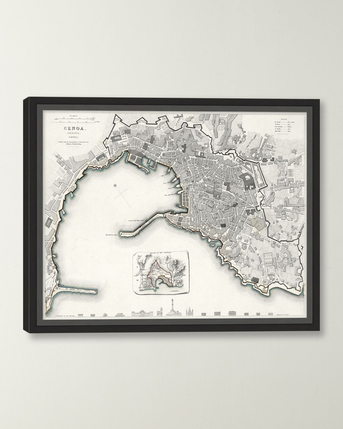 Wendover Art Group Italian Map Series - Genoa | Thumbnail 5