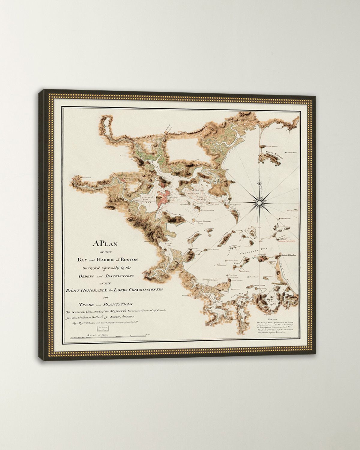 Wendover Art Group Map of Boston Bay and Harbor | Thumbnail 6
