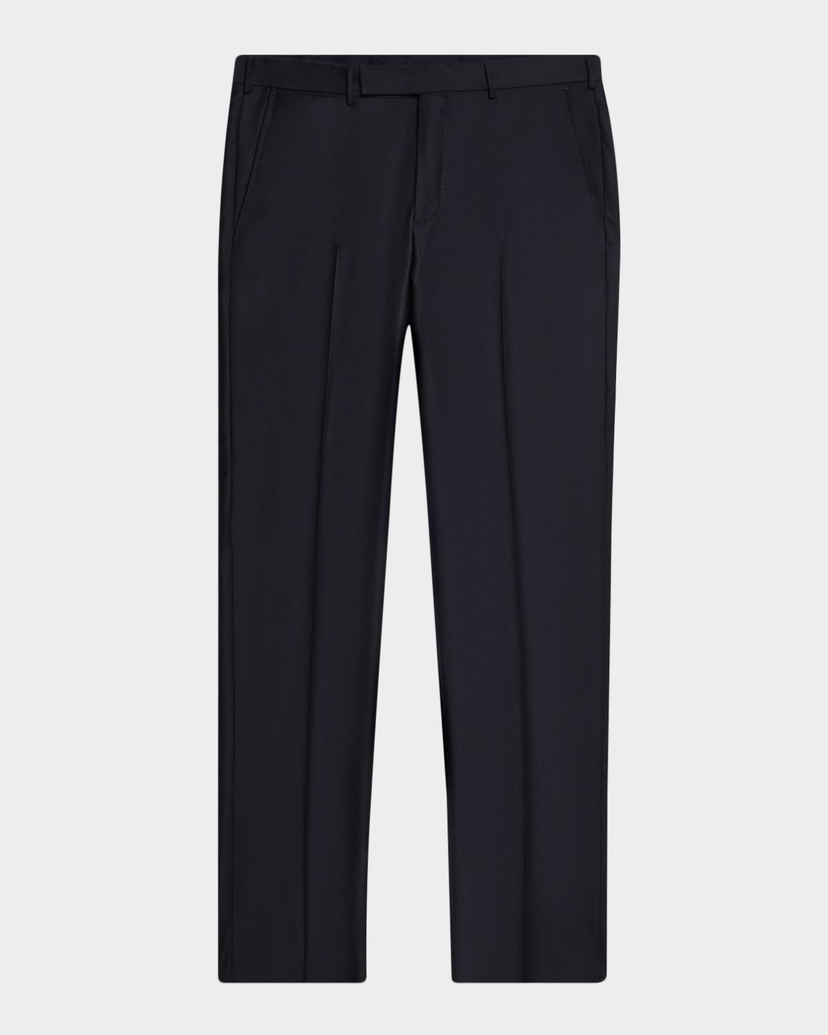 ZEGNA Men 's Trofeo Wool Flat-Front Trousers
