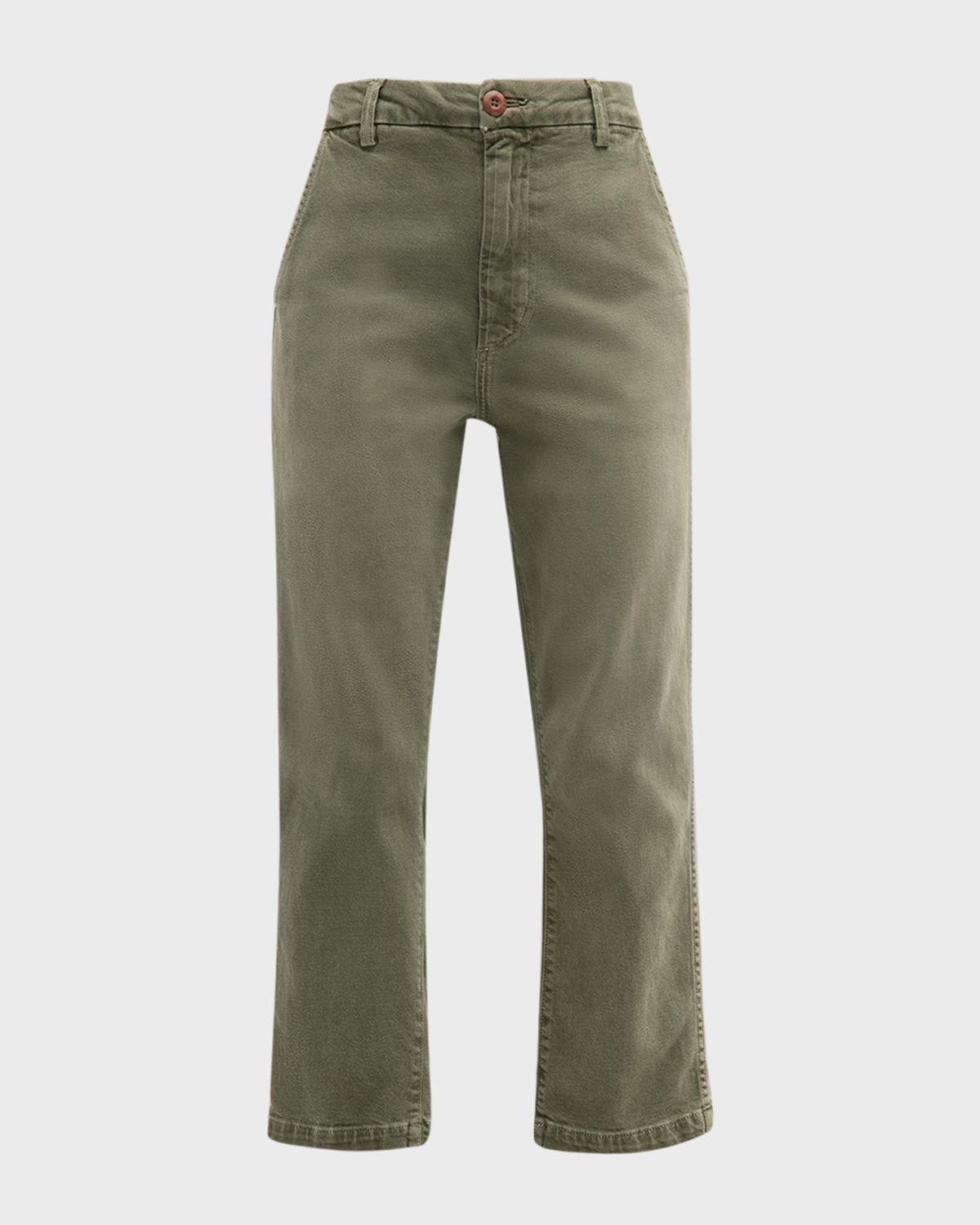 AMO Denim Easy Relaxed Straight-Leg Crop Trousers | Thumbnail 7