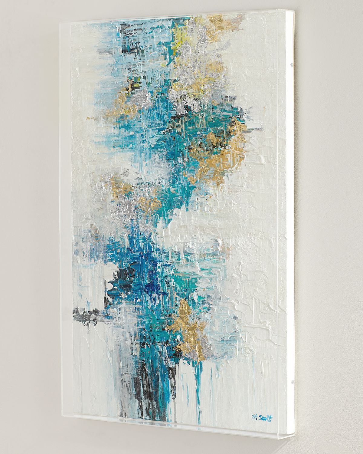 RFA Fine Art "Azure I" Original Painting by H. Scott | Thumbnail 4 RFA Fine Art "Azure I" Original Painting by H. Scott | Thumbnail 4