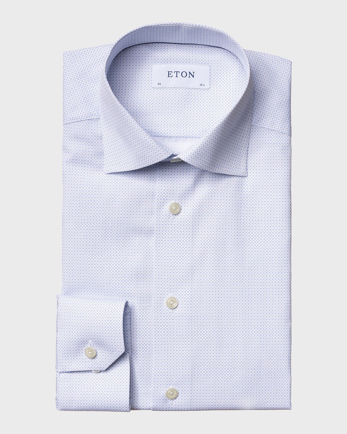 Eton Men 's Contemporary-Fit Micro-Print Dress Shirt