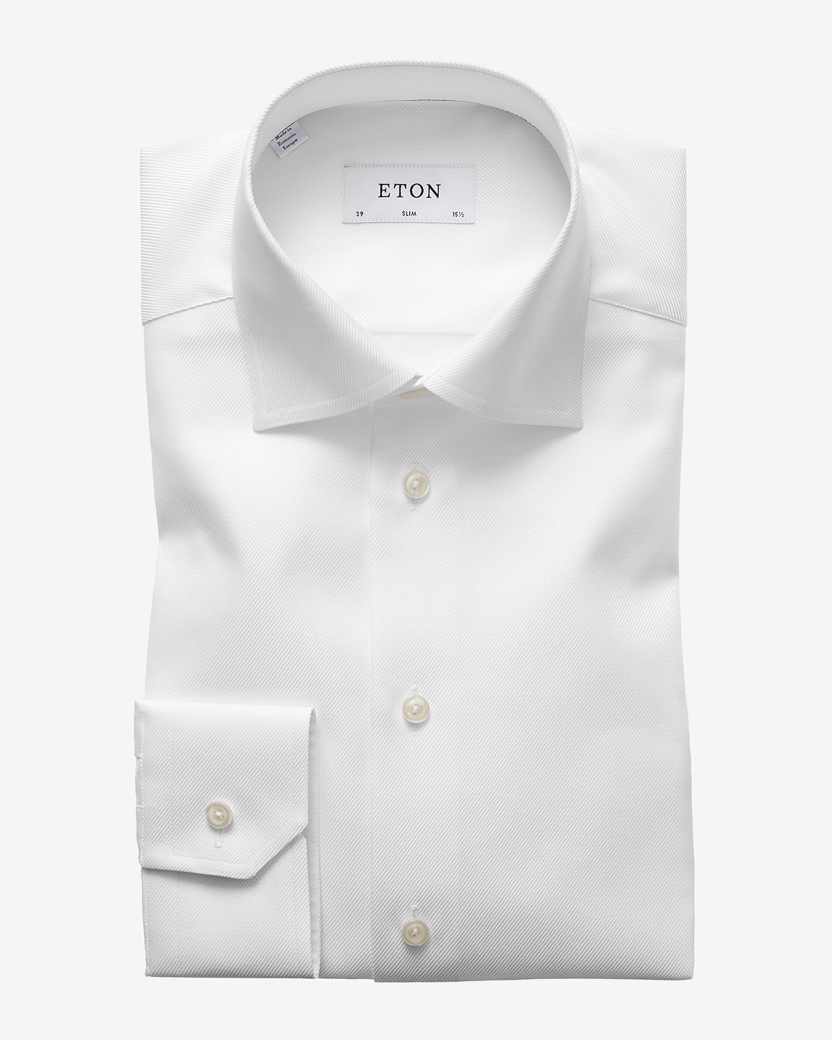 Eton Men 's Slim Fit Cavalry Twill Dress Shirt