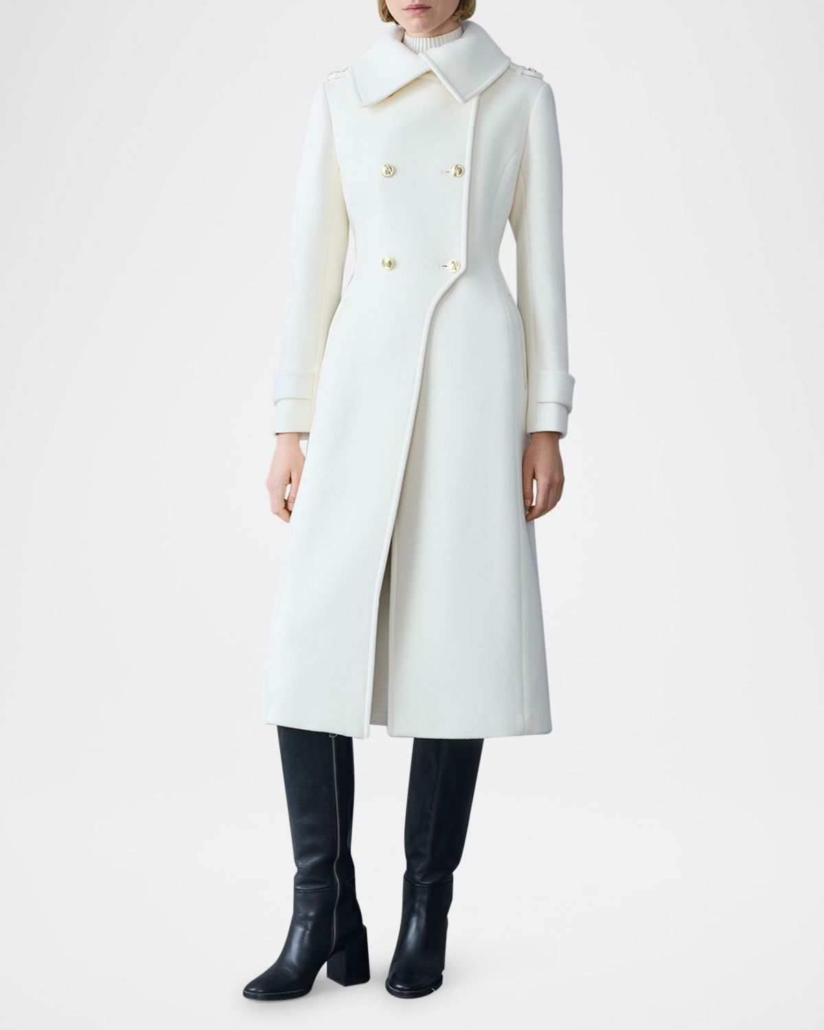 Mackage Elodie Double-Breasted Sparkly Long Coat | Thumbnail 5