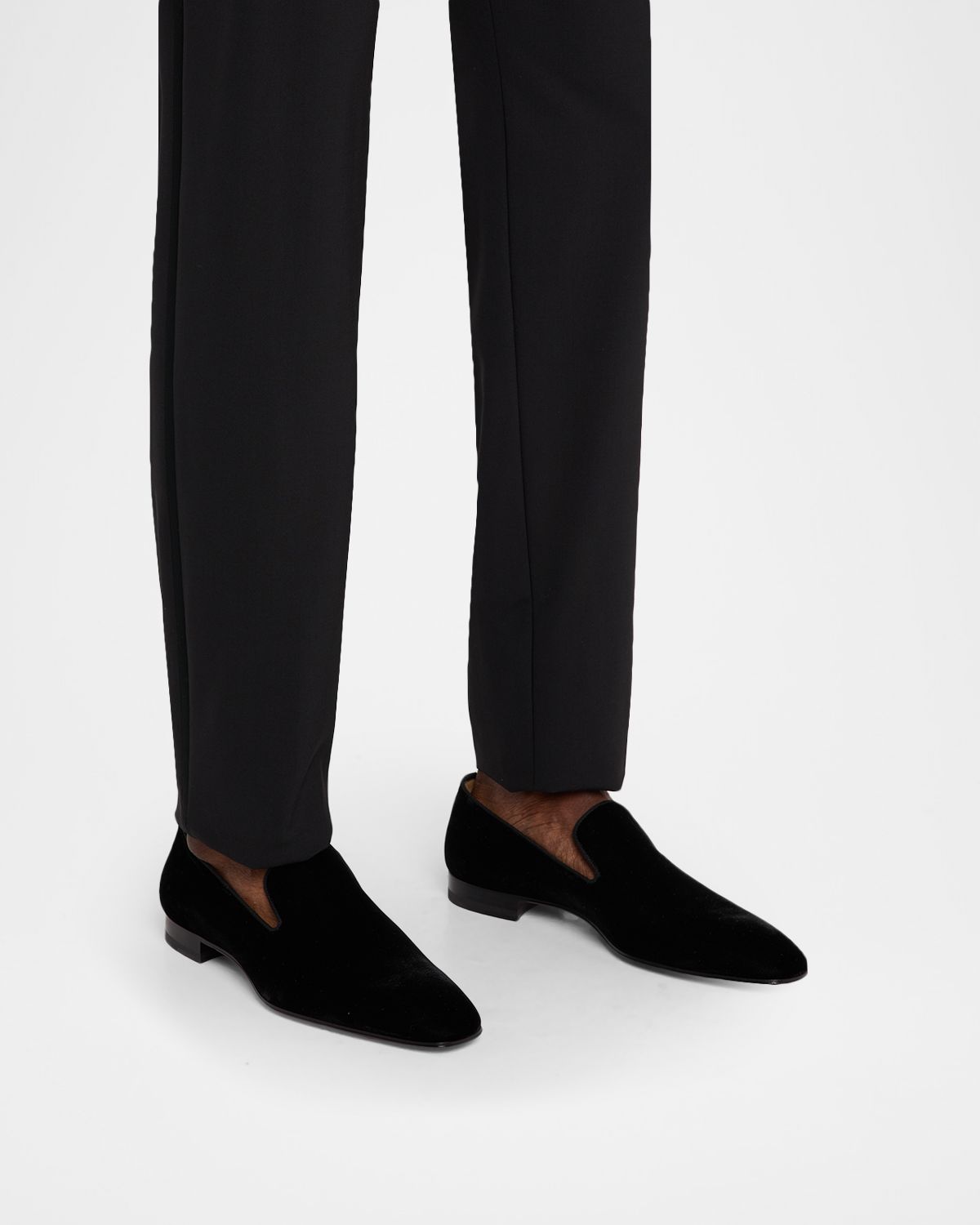 Christian Louboutin Men 's Dandelion Velvet Loafers