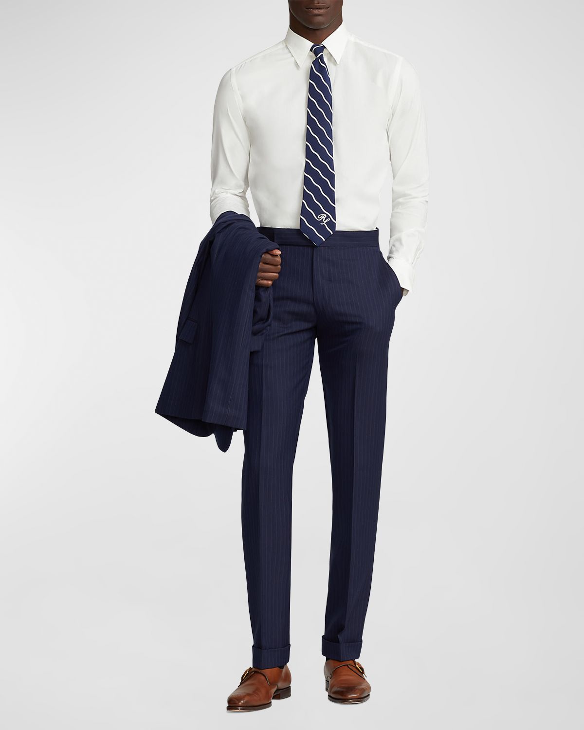 Ralph Lauren Purple Label Men 's Aston Solid Poplin Sport Shirt