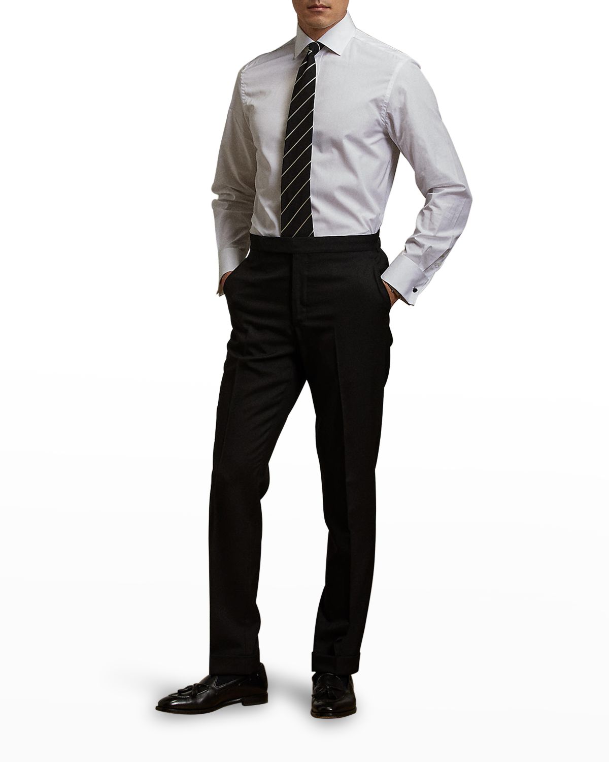 Ralph Lauren Purple Label Men 's Custom-Fit Poplin Shirt