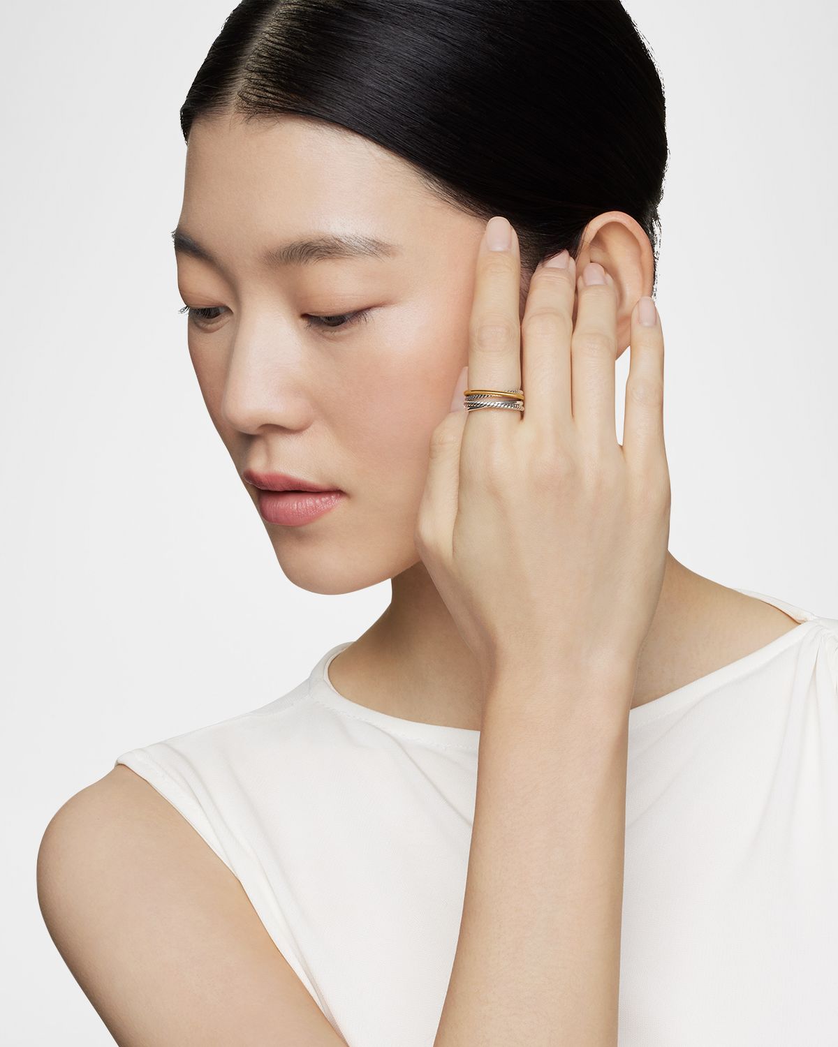 David Yurman Crossover Ring with 18k Gold