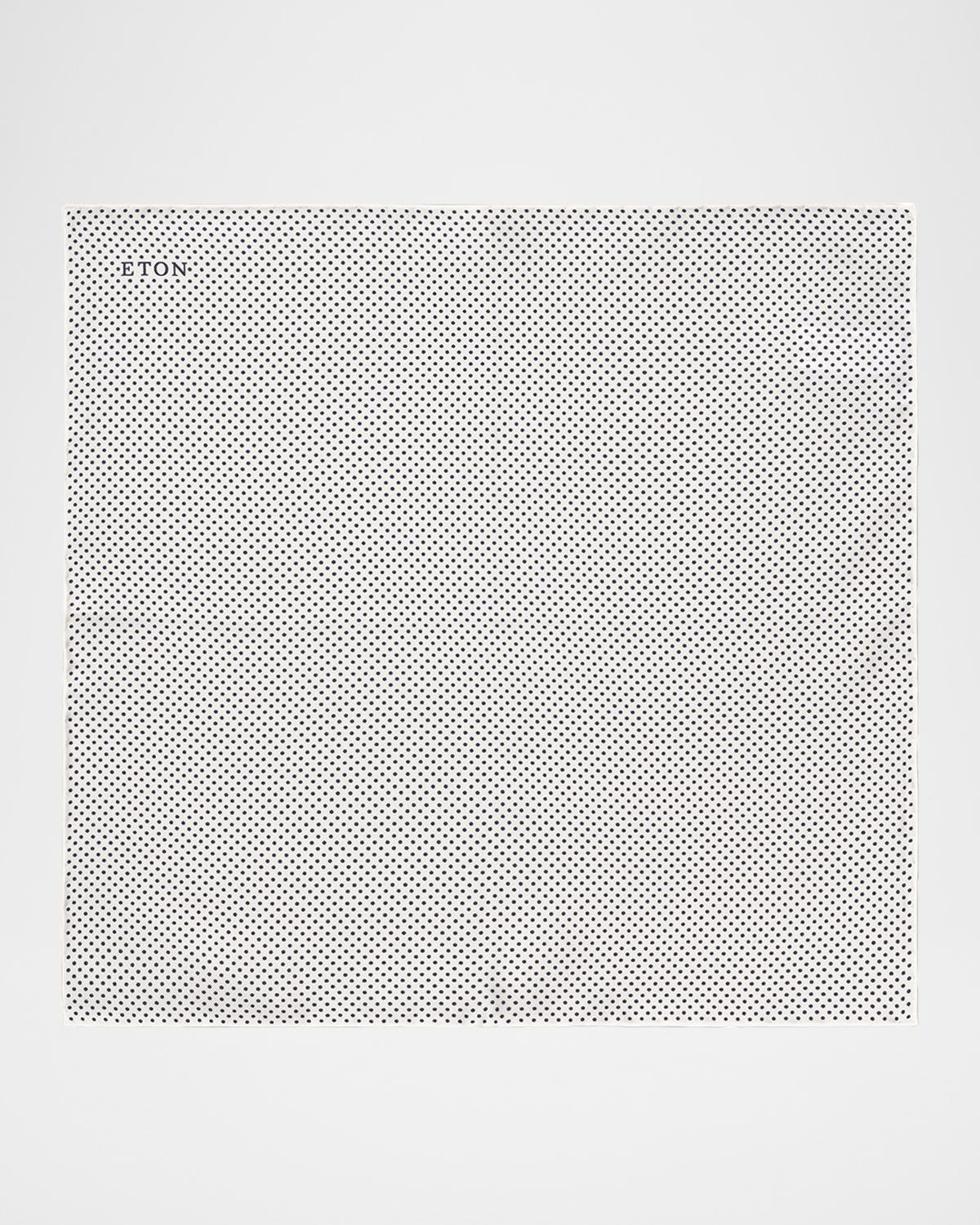 Eton Men's Polka Dot Pocket Square