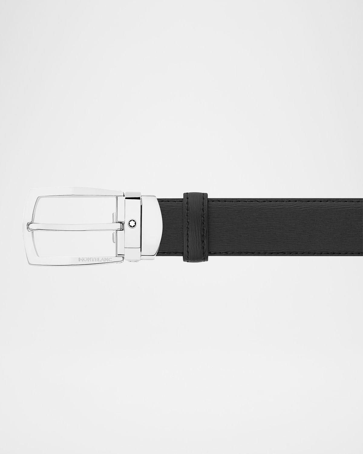 Montblanc Men 's Trapeze Textured Cowhide Leather Belt | Thumbnail 7