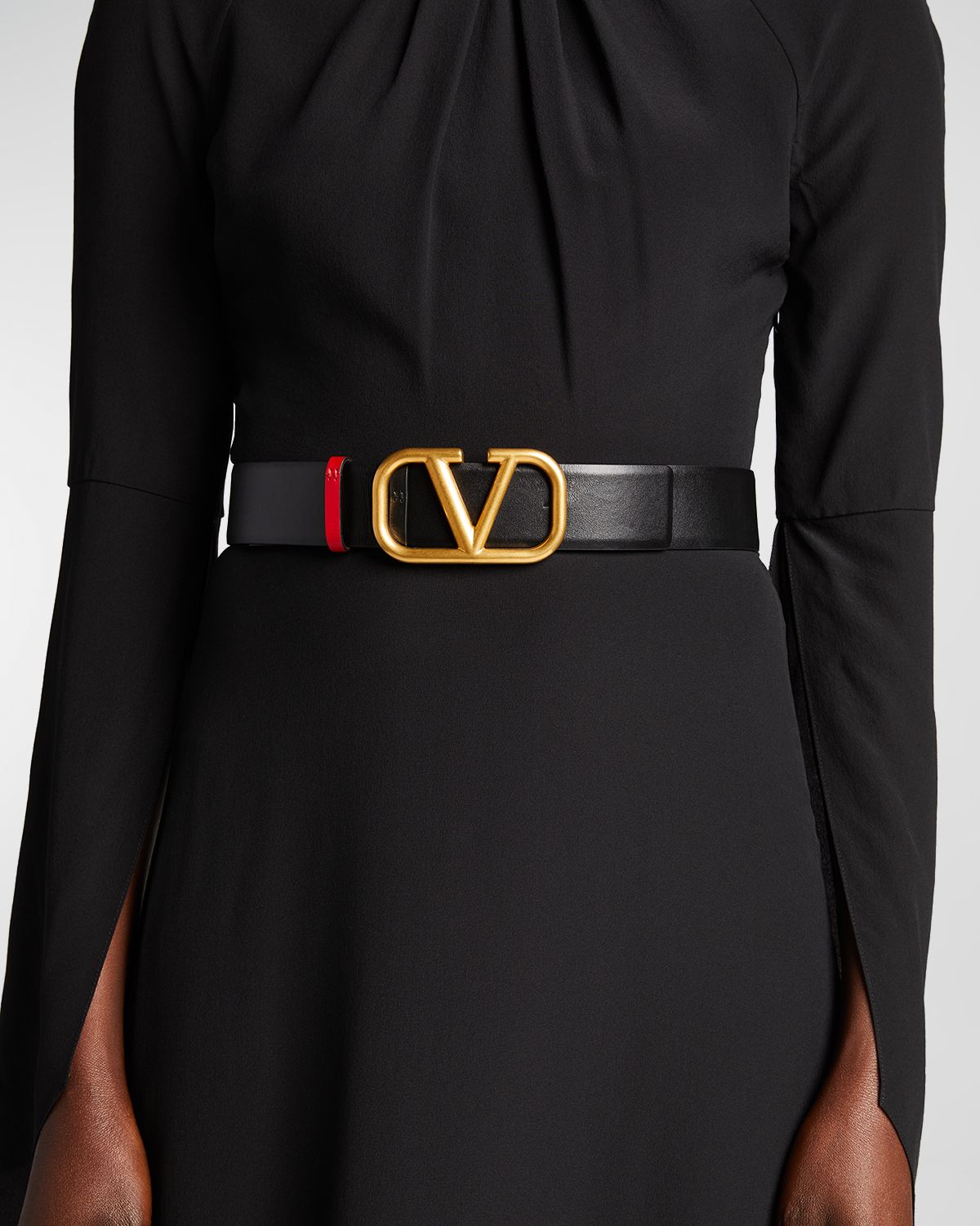 Valentino Garavani VLogo Reversible Leather Belt, 30mm