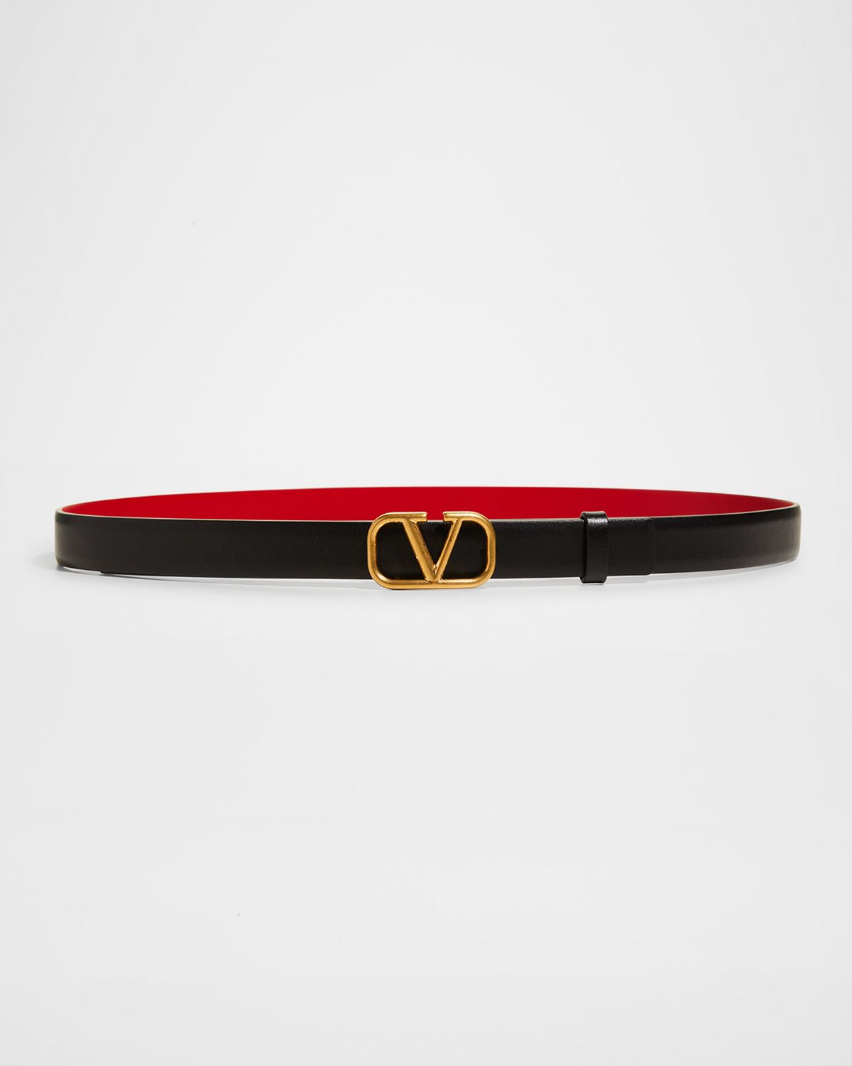 Valentino Garavani VLogo Leather Belt, 20mm | Thumbnail 5