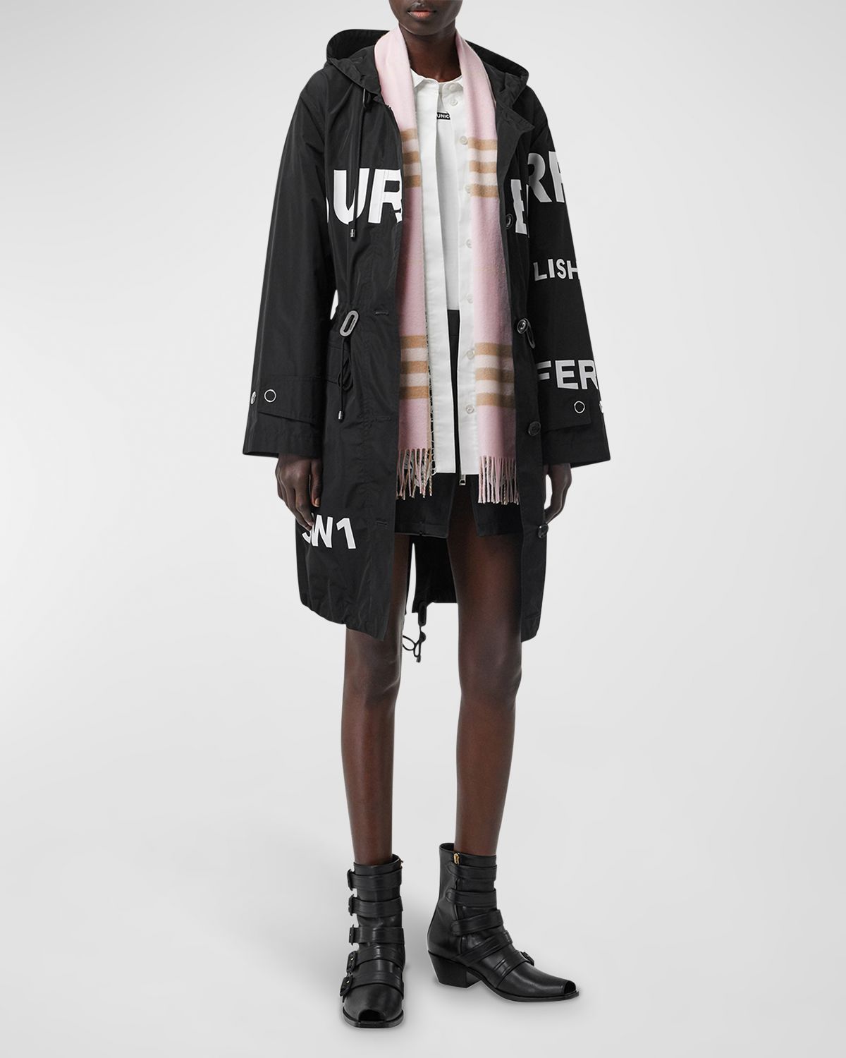 Burberry Giant Check Cashmere Scarf