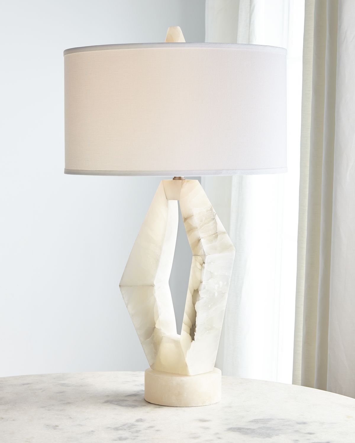 John-Richard Collection Abstract Alabaster Table Lamp