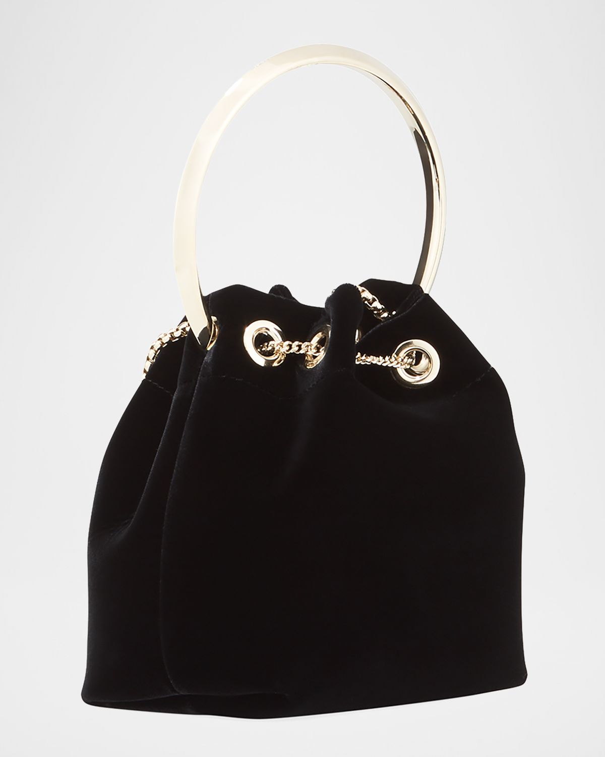 Jimmy Choo Bon Bon Velvet with Metal Handle